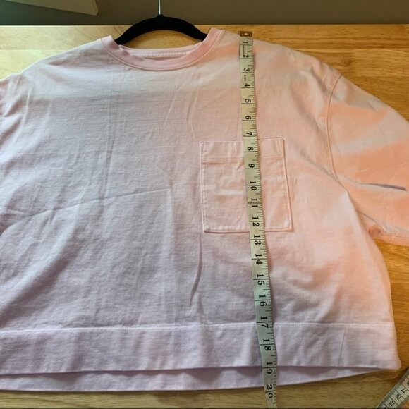 Athleta Pink Cropped Tee Size XS - Picture 6 of 8